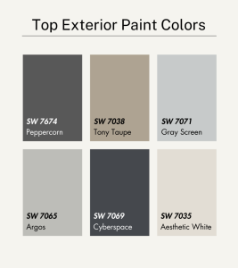 Top exterior paint color