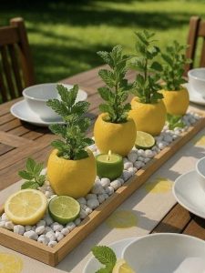 Lemon and mint